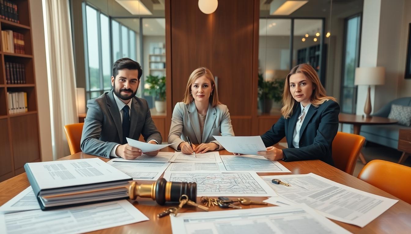 Senior legal team and family support